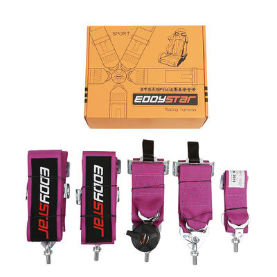 EDDY Purple 5 Point Racing Seat Belt Harness SFI Certificaat voor racewagen