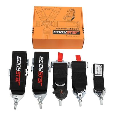 EDDYSTAR Nylon vijfpunts gordel Zwart Kleur Vijfpunts Racing Harness