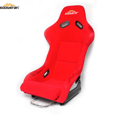 Rood Racing Style Car Wide Racing Seats Professionele glasvezel autostoeltje
