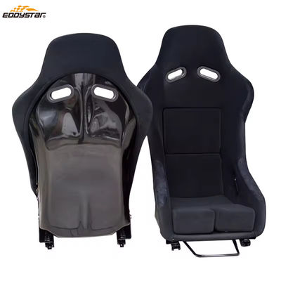 EDDYSTAR Carbon Fiber Bucket Seats Dual Slider Gemakkelijk te installeren voor raceauto's