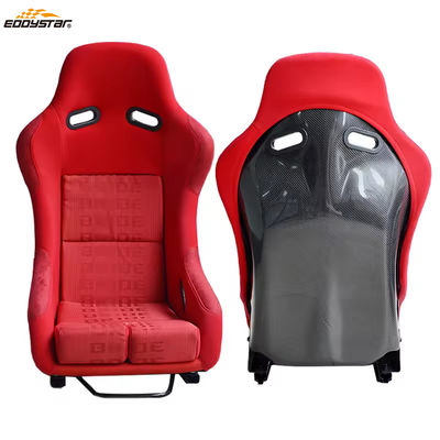 EDDYSTAR Carbon Fiber Bucket Seats Dual Slider Gemakkelijk te installeren voor raceauto's
