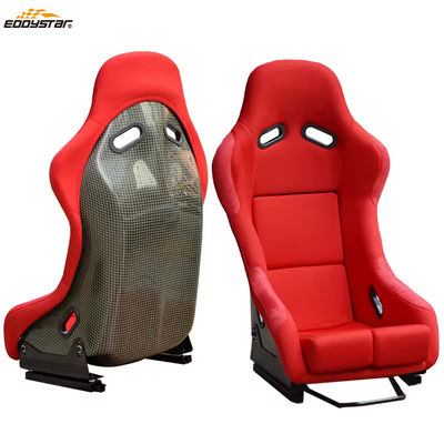 EDDYSTAR Carbon Fiber Bucket Seats Dual Slider Gemakkelijk te installeren voor raceauto's