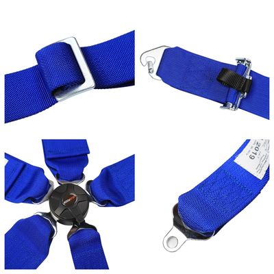 Nylon Sport Style Racing Seat Belt Bule 3 inch Breed voor Automotive Safety FIA Certificaat