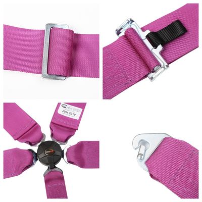 EDDY Purple 5 Point Racing Seat Belt Harness SFI Certificaat voor racewagen