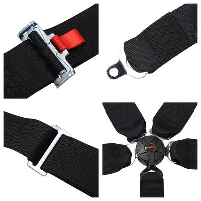 EDDYSTAR Nylon vijfpunts gordel Zwart Kleur Vijfpunts Racing Harness
