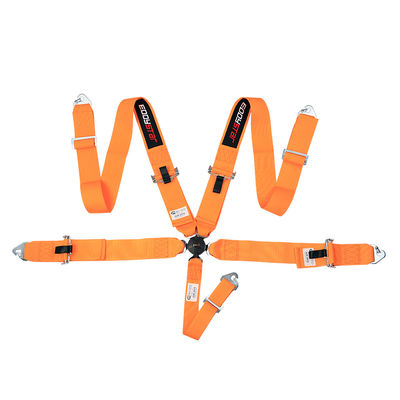 EDDYSTAR Nylon Drift Auto Racing Seat Belt Oranje Kleur 5-punts Seat Belt