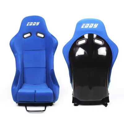 EDDYSTAR Luxe Blue Soft Bucket Racing Seat Op maat gemaakte raceauto stoel