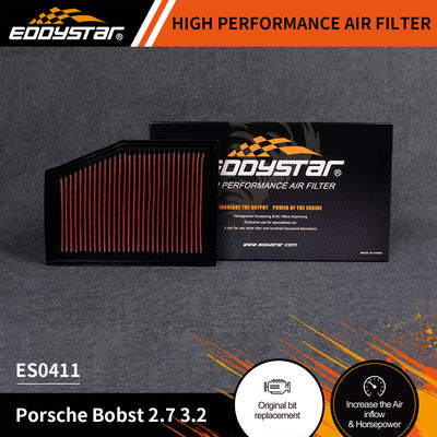 EDDYSTAR High Flow Luchtfilter voor Porsche Bobst 2.7 3.2 met tot 96.560 kilometer filterlevensduur en ES0411 OE-nummer