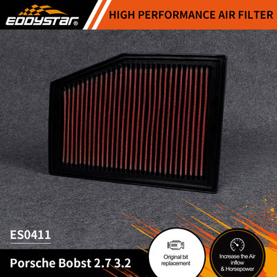 EDDYSTAR High Flow Luchtfilter voor Porsche Bobst 2.7 3.2 met tot 96.560 kilometer filterlevensduur en ES0411 OE-nummer