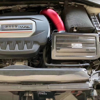 Vortex-genererende EDDYSTAR Carbon Fiber Luchtinlaatkit met 76mm High-flow Filter voor 15-16 Audi A3 1.8T/2.0T - Bolt-On Installatie